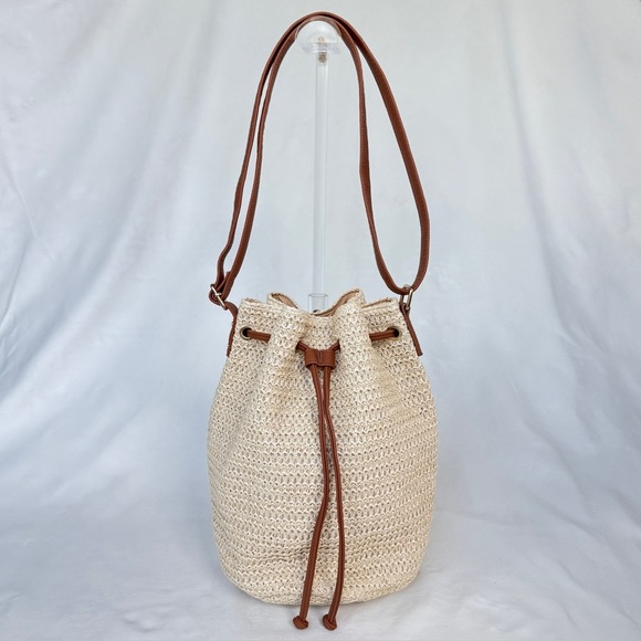 Montce Tan and Brown Bucket Bag - Picture 1 of 5
